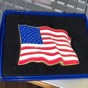 New Waving American Flag metal Belt buckle